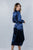 Blue Wrap Midi Rita Dress