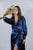 Blue Wrap Midi Rita Dress